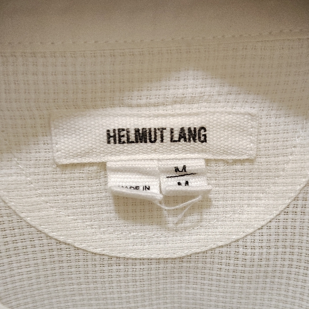 Helmut Lang Classic White Medium Dress Shirt